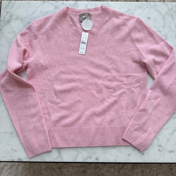J.Crew Cashmere High V-Neck Sweater - Picture 3 of 4